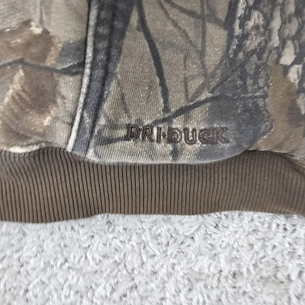 Dri Duck Camo Realtree Hardwood Wildfire Power Fleece Hoodie Jacket Womens Large - Picture 5 of 16